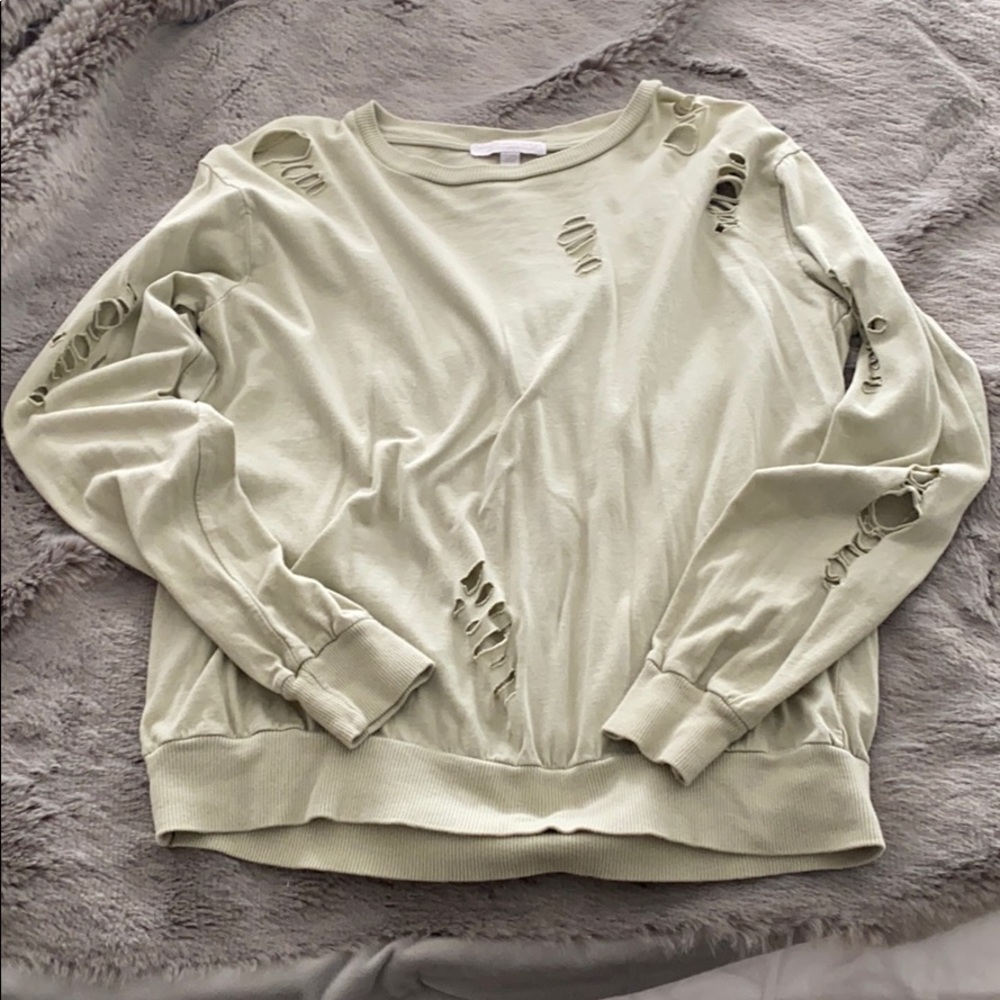 long sleeve tshirt with holes!
